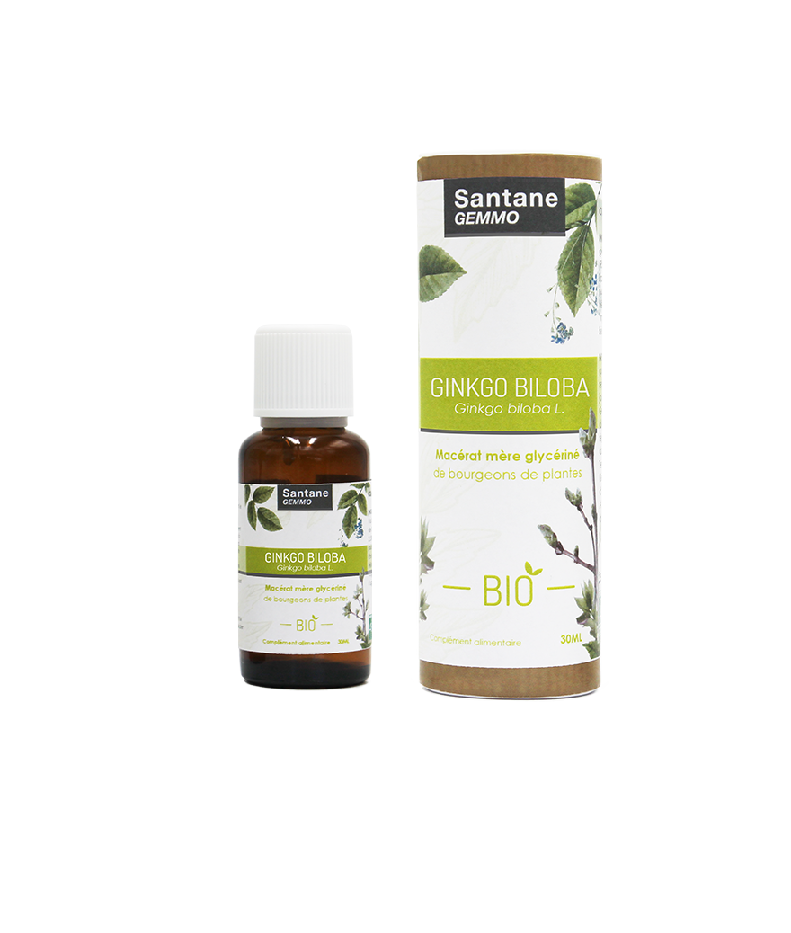 GINKO BILOBA Macérat glycériné - SANTANE® - COMPLEMENT ALIMENTAIRE - PHYTOTHERAPIE - PLANTES